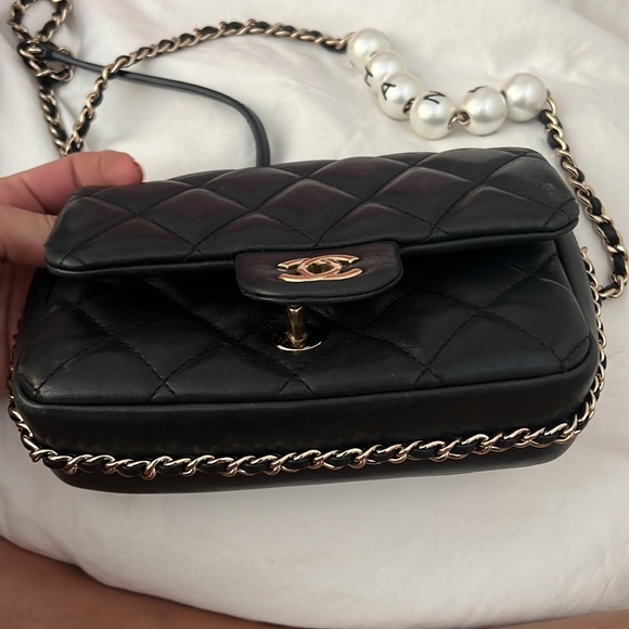 Authentic black chanel small flap bag special. - Picture 2 of 2